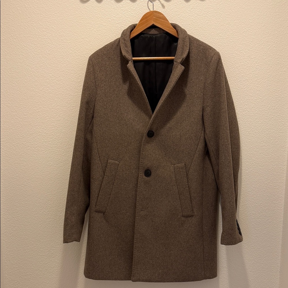 H&M Men's Classic Brown Pea Coat